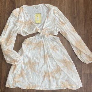 Women’s vintage Havana dress with open back and side‎ cutouts’ size large NWT